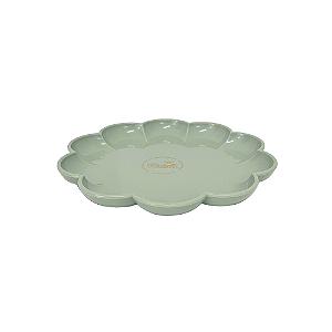 Bandeja Flor Verde Menta Só Boleiras Decorativo