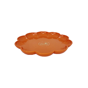 Bandeja Flor Laranja Só Boleiras Decorativo