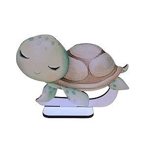 Kit Display Adesivo Decorativo Fundo Do Mar Placa Totem MDF