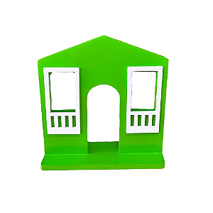 Casa Da Vila Festa Junina Pequena Verde Limão Branco Decoração