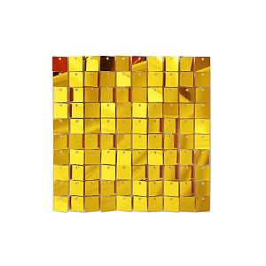 Kit 28 Placas Shimmer Fundo Transparente Dourado 210x120