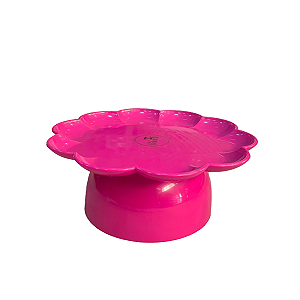Boleira Flor Grande Com Pé Só Boleiras Pink Festa