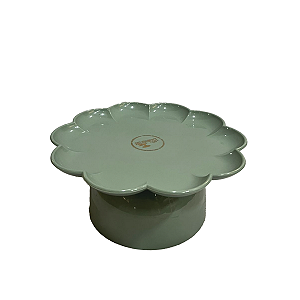 Boleira Flor Grande Com Pé Só Boleiras Verde Menta Festa