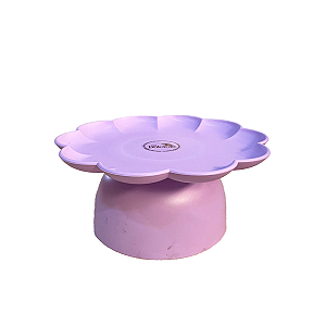 Boleira Flor Grande Com Pé Fosco Lilás Só Boleiras