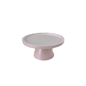 Prato Bahamas Pequeno Pé Simples Nude Fosco Decoração