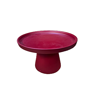 Prato Chicago Pequeno Cerâmica Marsala Fosco Decorativo Festas