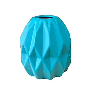 Vaso Geométrico Pequeno Tiffany Fosco Decorativo Flores
