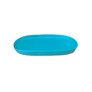 Bandeja Chicago Oval Cerâmica Decorativa Tiffany Fosco