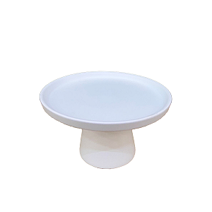 Prato Chicago Pequeno Branco Fosco Decorativo Festas