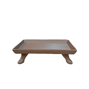 Mini Bandeja Chicago Retangular Com Pé Nude Decoração