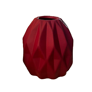 Vaso Geométrico Pequeno Marsala Fosco Decorativo Flores