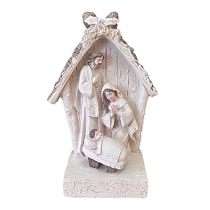 Presepio Sagrada Família Resina Decorativo Natal Festas