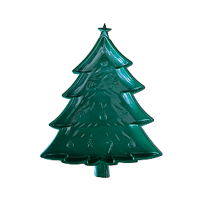 Bandeja Arvore de Natal Só Boleiras Verde Folha Natal Decorativo