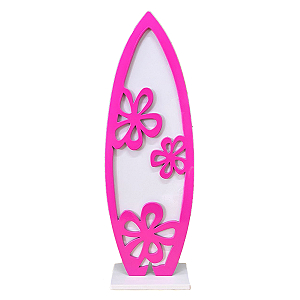 Display MDF Prancha Flores Pink Decoração Festas Temáticas
