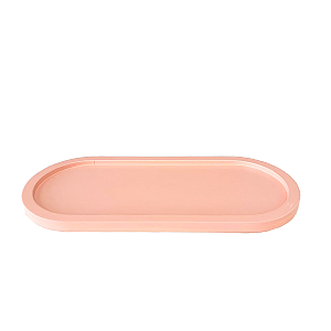 Bandeja Bahamas Oval Flamingo Fosco Decoração MDF