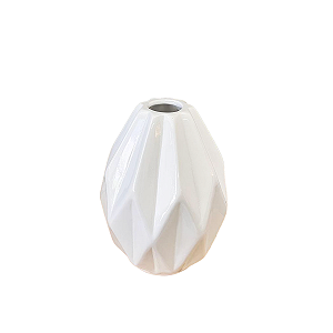 Vaso Suíça Cerâmica Branco Decoração Festas Enfeite Flores