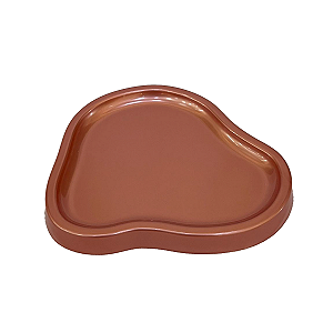 Bandeja Orgânica Dubai Plástica Decoração Rose Gold Mod 2