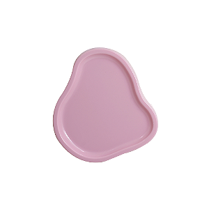 Bandeja Orgânica Dubai Plástica Decoração Rosa Candy Mod2