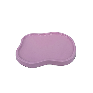 Bandeja Orgânica Dubai Plástico Rosa Candy Mod 3 Decorativa