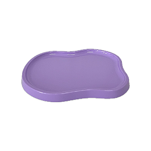 Bandeja Orgânica Dubai Plástico Lilás Candy Mod3 Decorativa