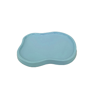 Bandeja Orgânica Dubai Plástico Azul Candy Mod3 Decorativo