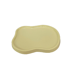 Bandeja Orgânica Dubai Plástico Amarelo Candy Mod 3 Festa