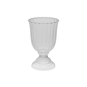 Vaso Plástico Dubai Pequeno 22ALT Cristal Decoração Festas