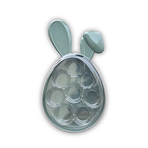 Embalagem Só Boleiras Coelho Páscoa Verde Menta  Com Berço