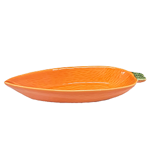 Bandeja Porcelana Páscoa Cenoura Decoração Enfeite