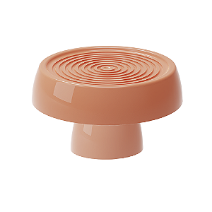 Prato Alegra Papaya Boleira Doces Desmontável Decorativo