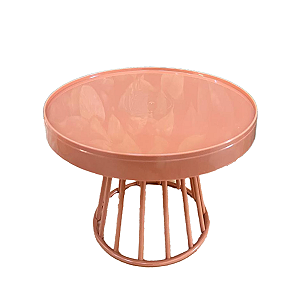 Prato Plástico Romano Mocha Mousse Decoração Festas Desmontável