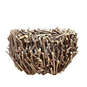 Vaso Oval Galhos Fundo Decoração Natural Festas