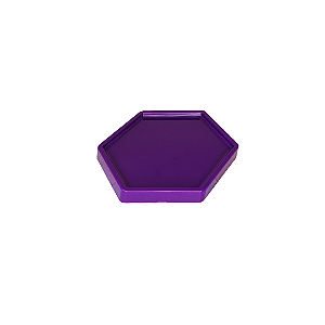 BANDEJA SEXTAVADA DUBAI PLASTICO PEQUENO 16 CM ROXO