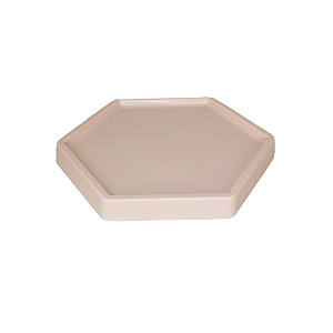 BANDEJA SEXTAVADA DUBAI PLASTICO GRANDE 18 CM BEGE