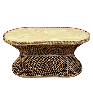 MESA DE VIME CINTURINHA OVAL GRANDE 1,60 SEM VERNIZ
