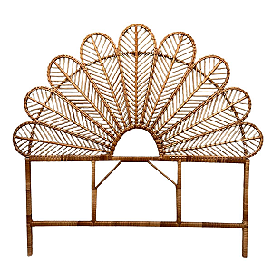 CABECEIRA DE VIME FLOR QUEEN SEM VERNIZ