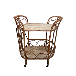 CARRINHO APARADOR OVAL VIME SEM VERNIZ