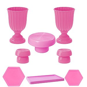 Kit Festa  Dubai Rosa Claro Festas Peças Variadas