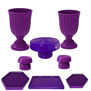 Kit Festa  Dubai Roxo Festas Peças Variadas