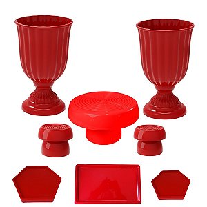 Kit Festa  Dubai Vermelho Festas Peças Variadas