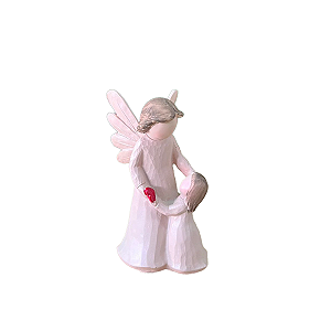 Anjo Bege Com Menininha E Coração Decoração Festas