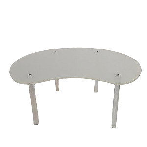 Suporte Acrilico Orgânico 50x20 Transparente Decoração Festa