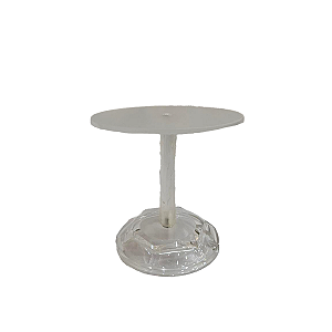Suporte Acrilico Redondo Pequeno Transparente Decoração
