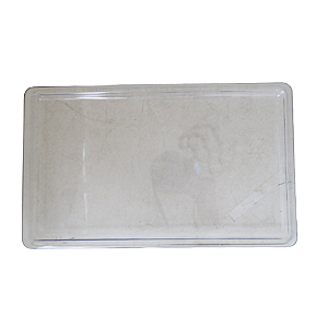 Bandeja Retangular Dubai Plástica Transparente Decorativa