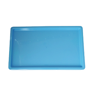 Bandeja Retangular Dubai Plástica Azul Claro Enfeite Festa
