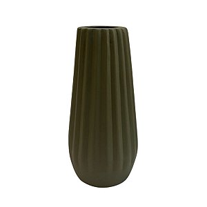 Vaso Londres Fosco Verde Eucalipto Decorativo Festa Cerâmica