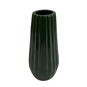 Vaso Londres Brilhante Verde Eucalipto Decorativo Cerâmica