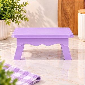 BANQUINHO PLASTICO LILAS CANDY
