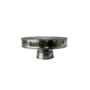 Boleira Metal Galvanizado Borda Para Baixo 20cm Decoração