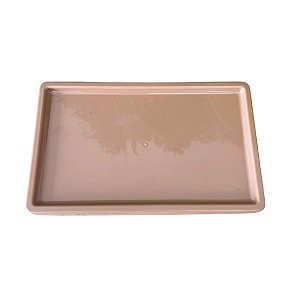 Bandeja Retangular Dubai Plástica Caramelo Decorativa Festa